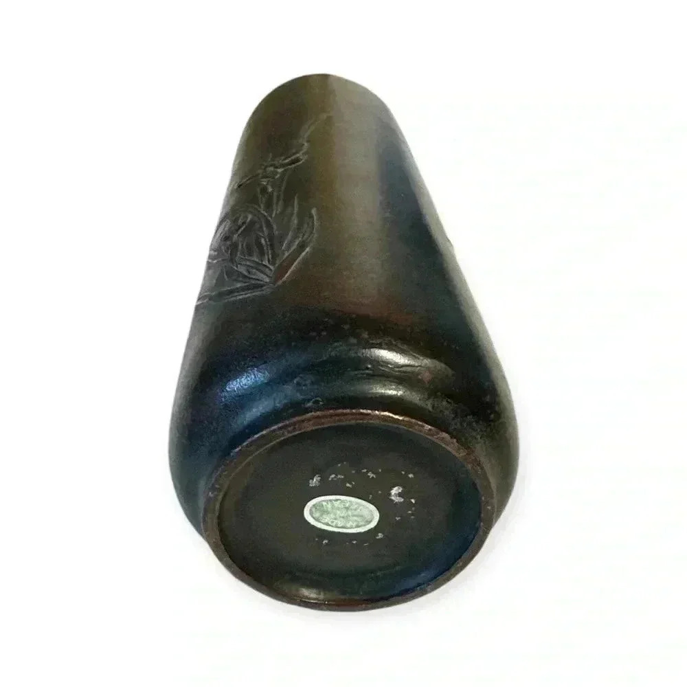 Japan Tea Ceremony Carving Sano Kosai Engraving Otowa Type Vase Single Flower - Picture 4 of 4